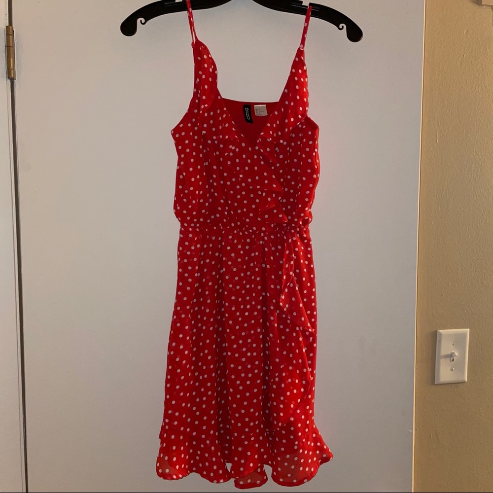 H&M red dots little mini dress